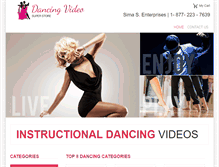 Tablet Screenshot of dancing-videos-store.com